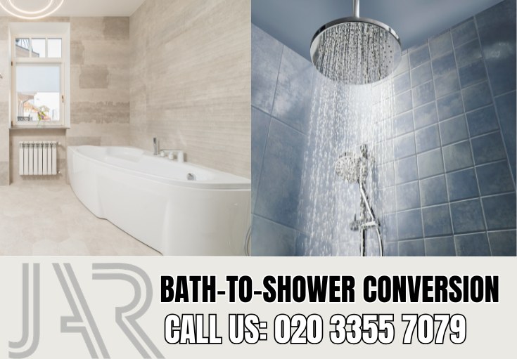 Bath to Shower Conversion by Chelsea Bathroom Fitters